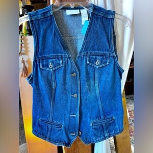 Liz Claiborne sleeveless denim best size medium ladies
